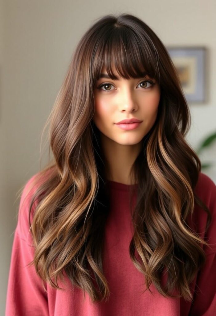 How to style curtain bangs